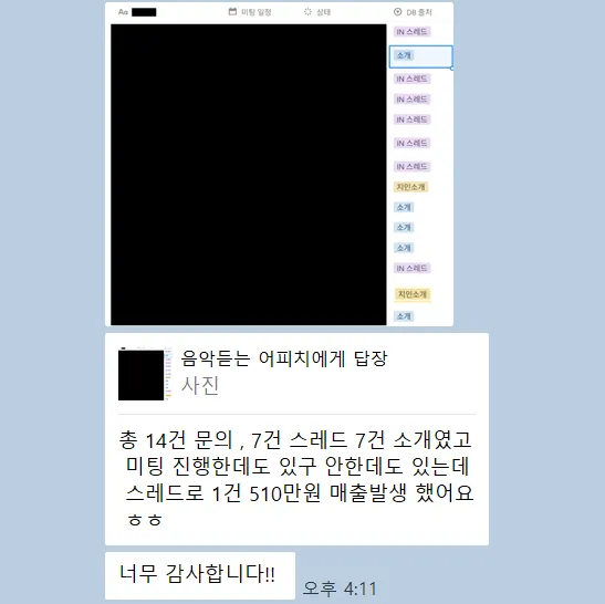 병의원 대행사 월 510만원 매출 인증